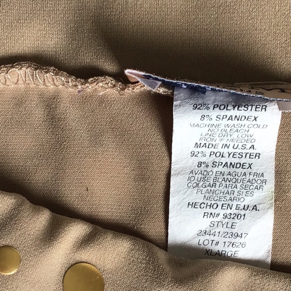 MKM Designs Nude Ruched Tube Top XL - Picture 7 of 12